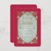 Indian Bridge - UAWG Invitation Card RSVP Karte (Vorne/Hinten)