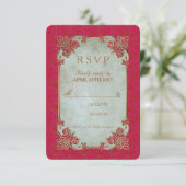 Indian Bridge - UAWG Invitation Card RSVP Karte (Stehend Vorderseite)