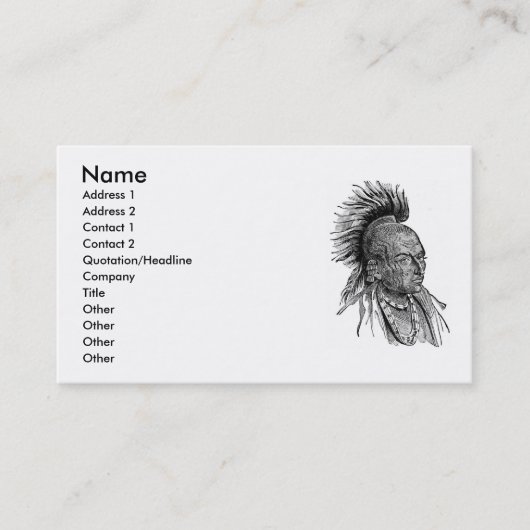 Indian Business Card Visitenkarte (Vorderseite)
