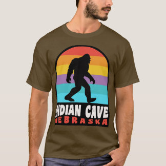 Indian Cave Staat Park Nebraska Bären Abzeichen T-Shirt