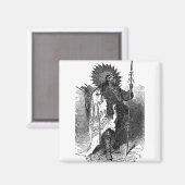 Indian Chief Magnet (Vorderseite/Rückseite)