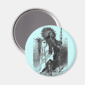 Indian Chief Magnet (Vorderseite/Rückseite)