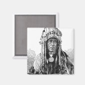 Indian Chief Magnet (Vorderseite/Rückseite)