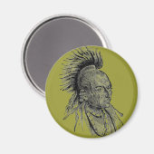 Indian Chief Magnet (Vorderseite/Rückseite)
