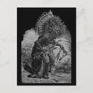 Indian Chief Postkarte