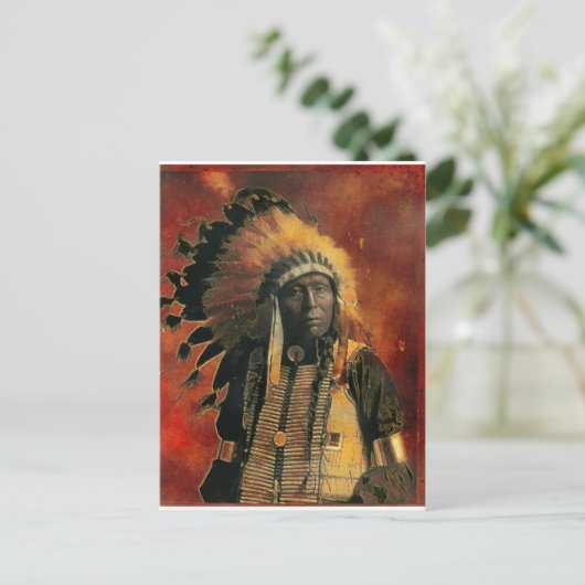 Indian_Chief Postkarte (Stehend Vorderseite)