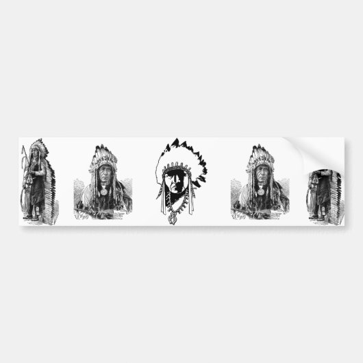 Indian Chiefs Autoaufkleber (Vorne)