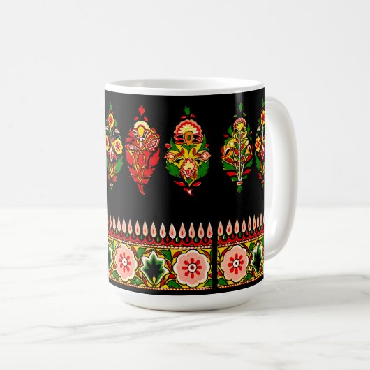 Indian Cotton Fabric Kaffeetasse (VorderseiteRechts)