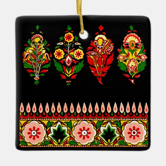 Indian Cotton Fabric Keramikornament (Vorderseite)