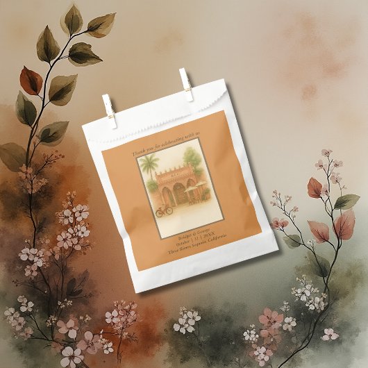 Indian Courtyard Hochzeit in Urlaubsort Escape Geschenktütchen