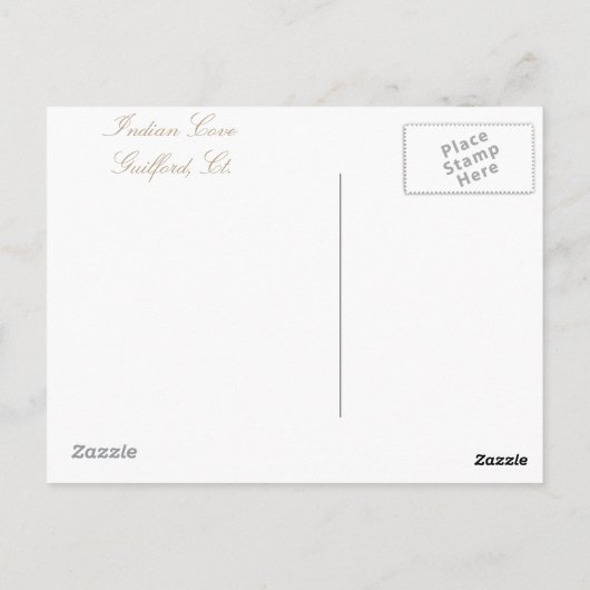 Indian Cove Vintag Postcard Postkarte (Rückseite)