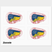 Indian Creek Climbing Carabiner Rechteckiger Aufkleber (Blatt)