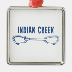 Indian Creek Climbing Quickdrag Ornament Aus Metall