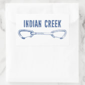 Indian Creek Climbing Quickdrag Rechteckiger Aufkleber (Tasche)