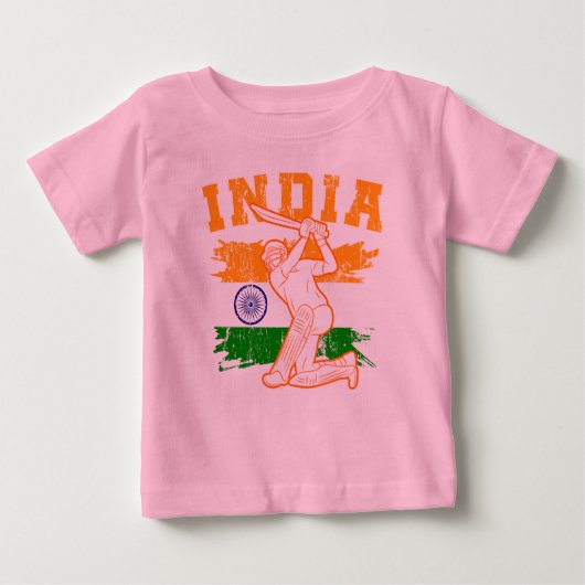 Indian Cricket Player Baby T-shirt (Vorderseite)