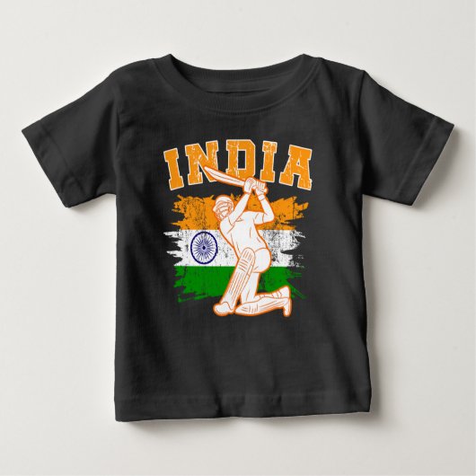 Indian Cricket Player Baby T-shirt (Vorderseite)