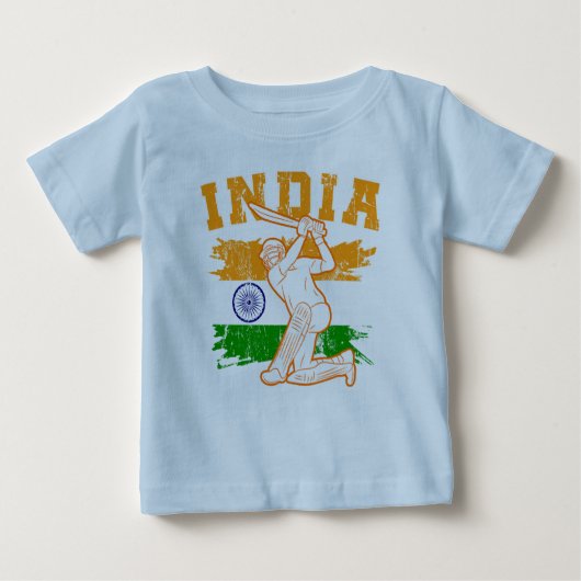 Indian Cricket Player Baby T-shirt (Vorderseite)