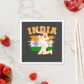 Indian Cricket Player Serviette (Beispiel)