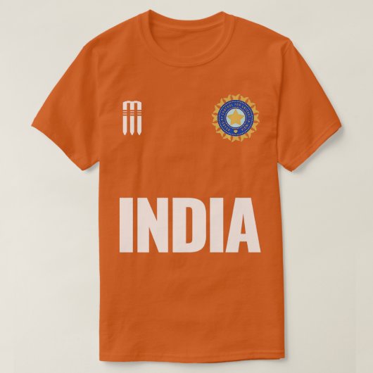 Indian Cricket Supporter Jersey India Cricket Fa. T-Shirt (Design vorne)