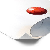 Indian Cricketer - ArchivCricket Print Poster (Ecke)