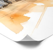 Indian Cricketer - ArchivCricket Print Poster (Ecke)