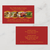 Indian Cuisine Business Card Visitenkarte (Vorne/Hinten)
