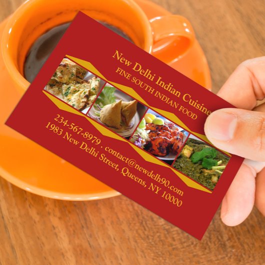 Indian Cuisine Business Card Visitenkarte