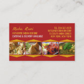 Indian Cuisine Business Card Visitenkarte (Vorderseite)