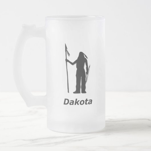 Indian Dakota Mattglas Bierglas (Links)