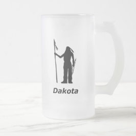 Indian Dakota Mattglas Bierglas
