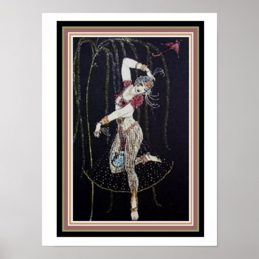 Indian Dancer von George Barbier 12 x 16 Poster (Vorne)