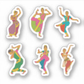 Indian Dancing Stickers Aufkleber (Vorderseite)
