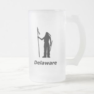 Indian Delaware Mattglas Bierglas