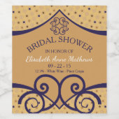 Indian Delight Brautparty Weinetikett (Einzelnes Label)