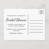 Indian Delight Bridal Dusche Einladung (Rückseite)