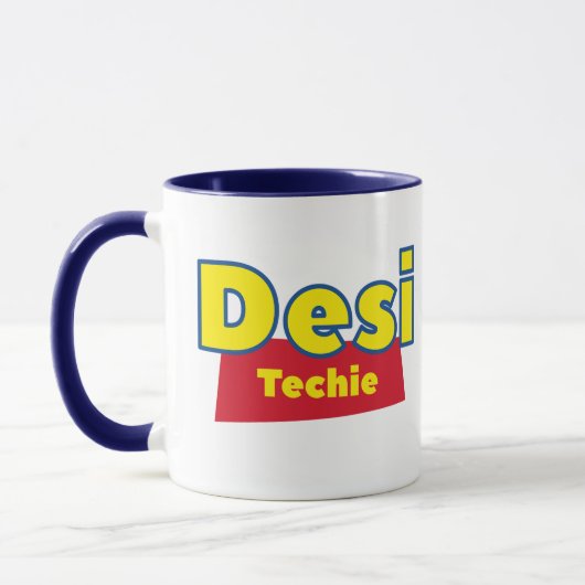 Indian Desi Tech Support Tee Cup, lustiger Kaffee Tasse (Links)