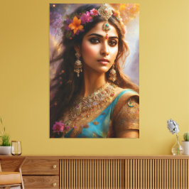 Indian Desi Woman Canvas Print Picture Leinwanddruck