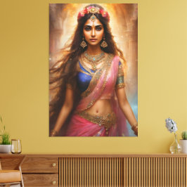 Indian Desi Woman Canvas Print Picture Leinwanddruck
