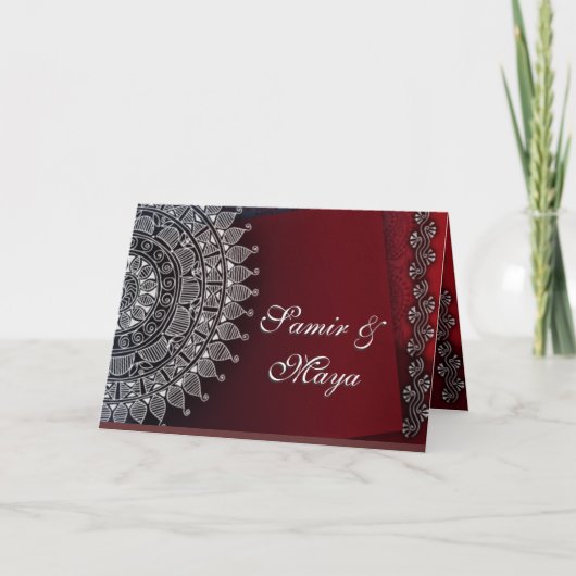 Indian Design Card Ankündigung (Vorderseite)