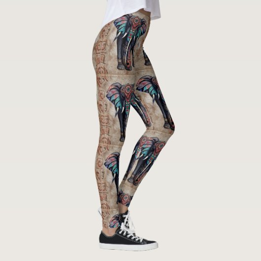 Indian Design Elephant Leggings (Rechts)