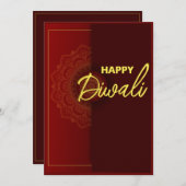 Indian Diwali Grußkarte Feiertagskarte (Vorne/Hinten)