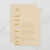 Indian Dutch White Enclosure Card Begleitkarte (Vorne/Hinten)