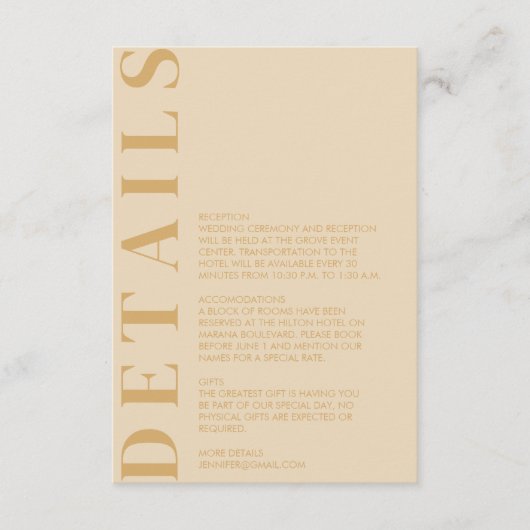 Indian Dutch White Enclosure Card Begleitkarte (Vorderseite)