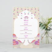 Indian Elegance Wedding Menu (Stehend Vorderseite)