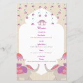 Indian Elegance Wedding Menu (Vorderseite)