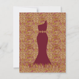 Indian elegant floral gold einladung