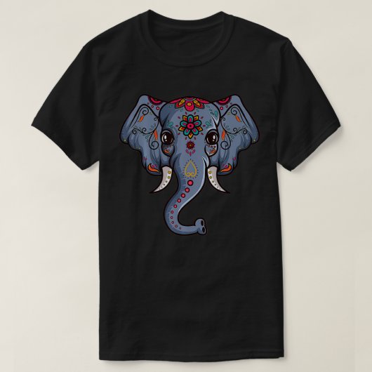 Indian Elephant Asian Elephant T-Shirt (Design vorne)