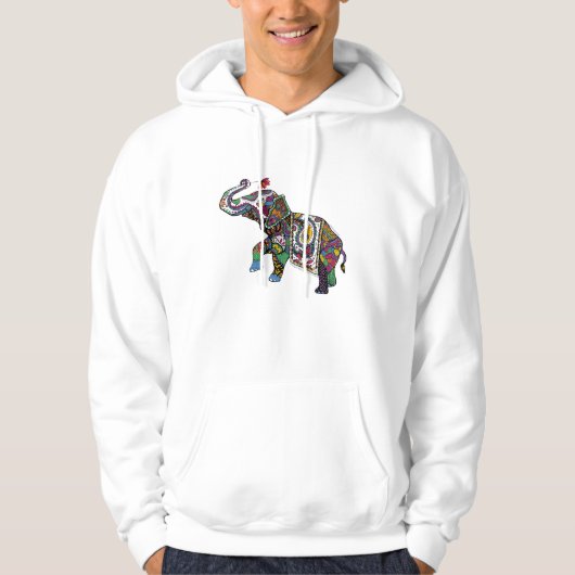 Indian Elephant Hoodie (Vorderseite)