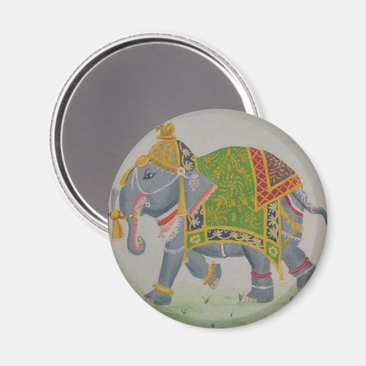 Indian Elephant Magnet (Vorderseite/Rückseite)