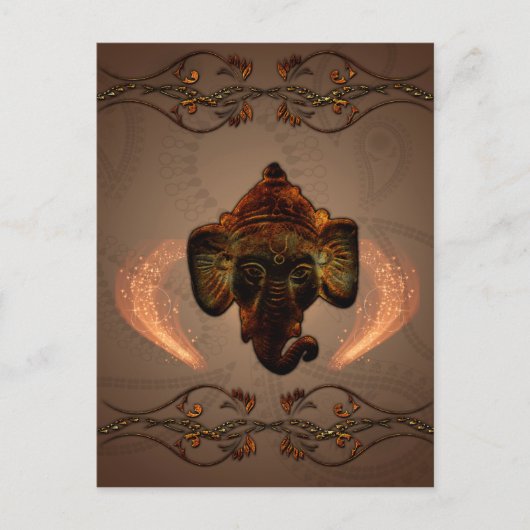 Indian Elephant Postkarte (Vorderseite)